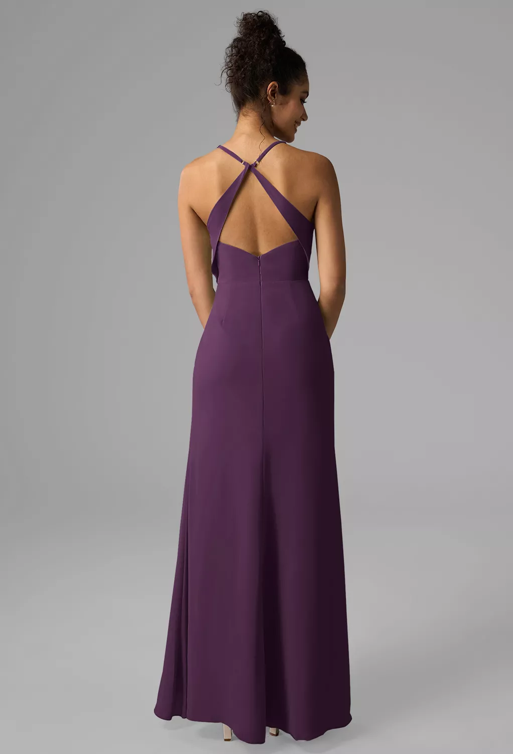 AW Aiza Grape  Beach Wedding Guest Dresses