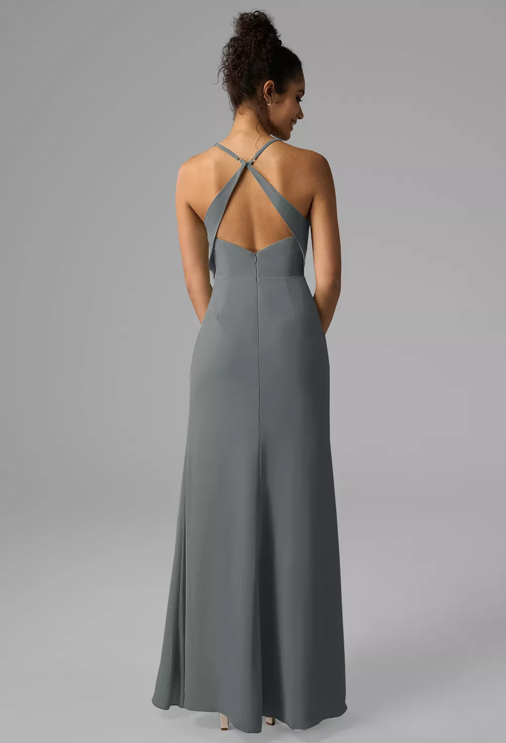 AW Aiza Steel Gray  Country Wedding Guest Dresses