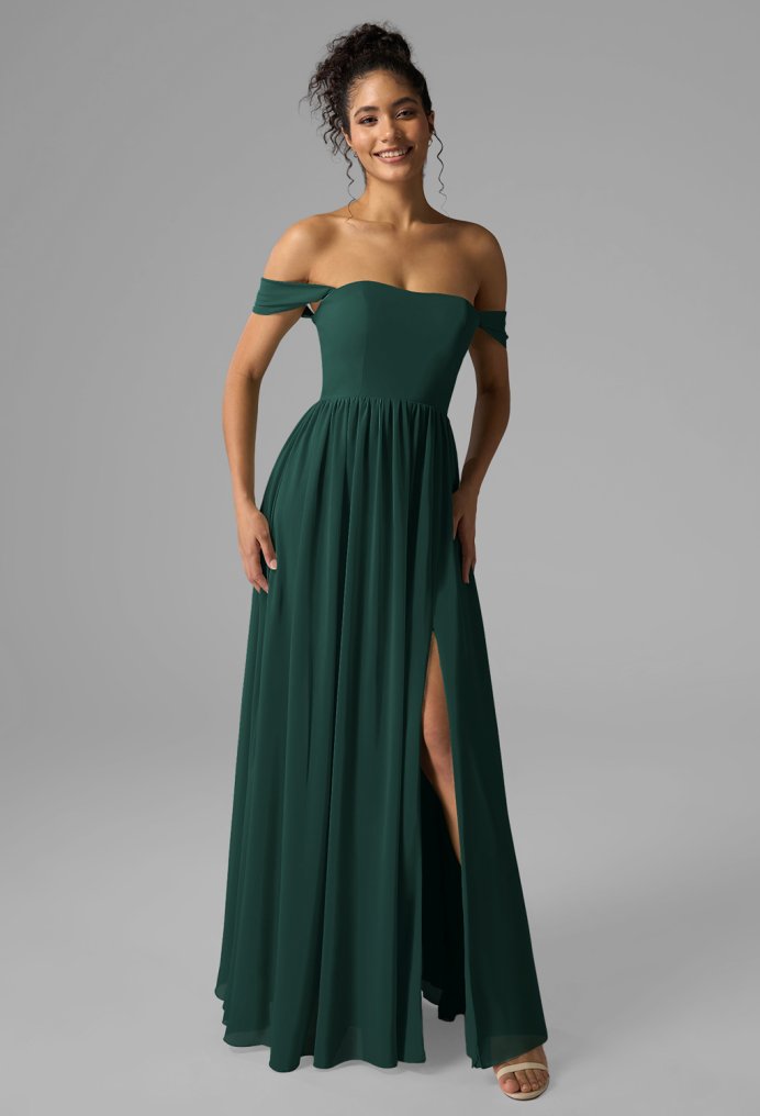 AW Roberta Dark Emerald  Convertible Bridesmaid Dresses