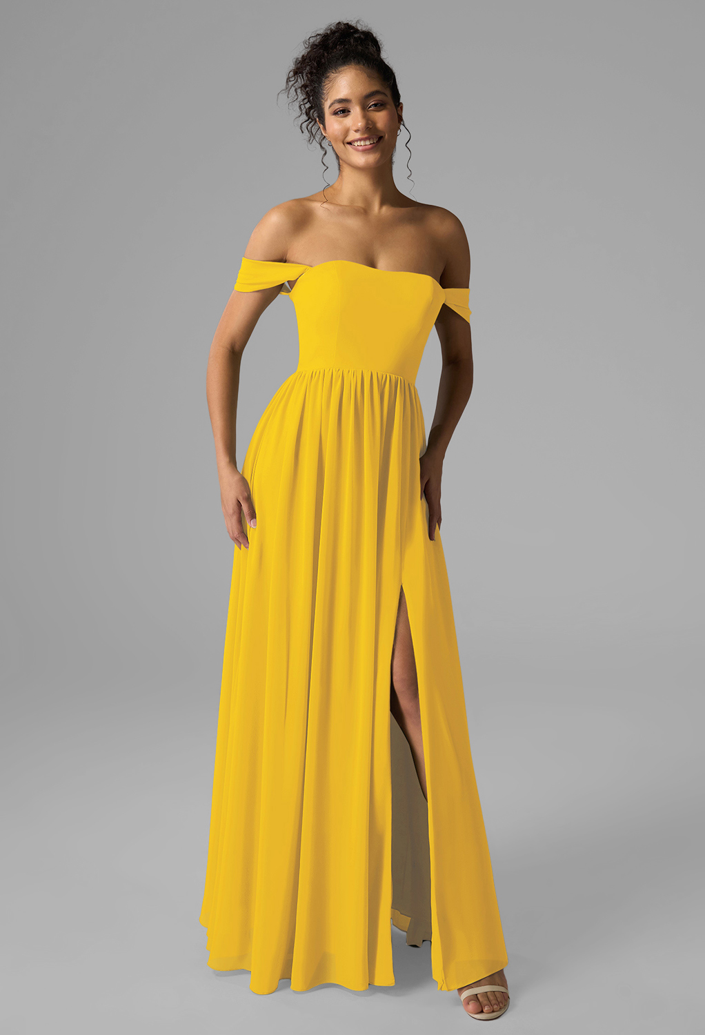 AW Roberta Mustard Yellow  Convertible Convertible Bridesmaid Dresses