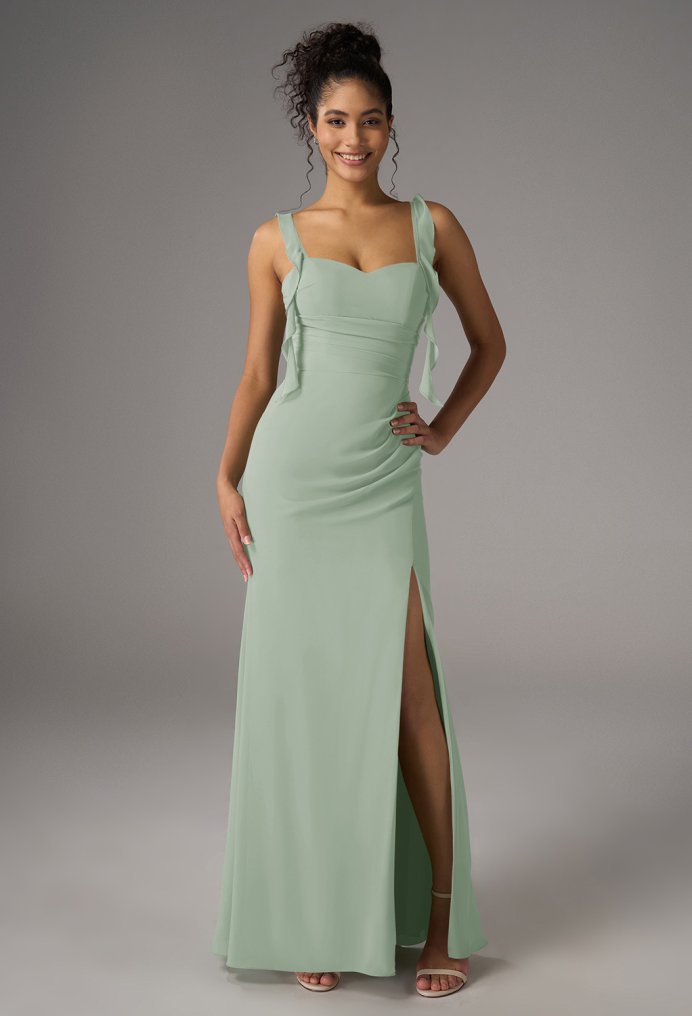 AW Saarah Sage Green  Floral Bridesmaid Dresses