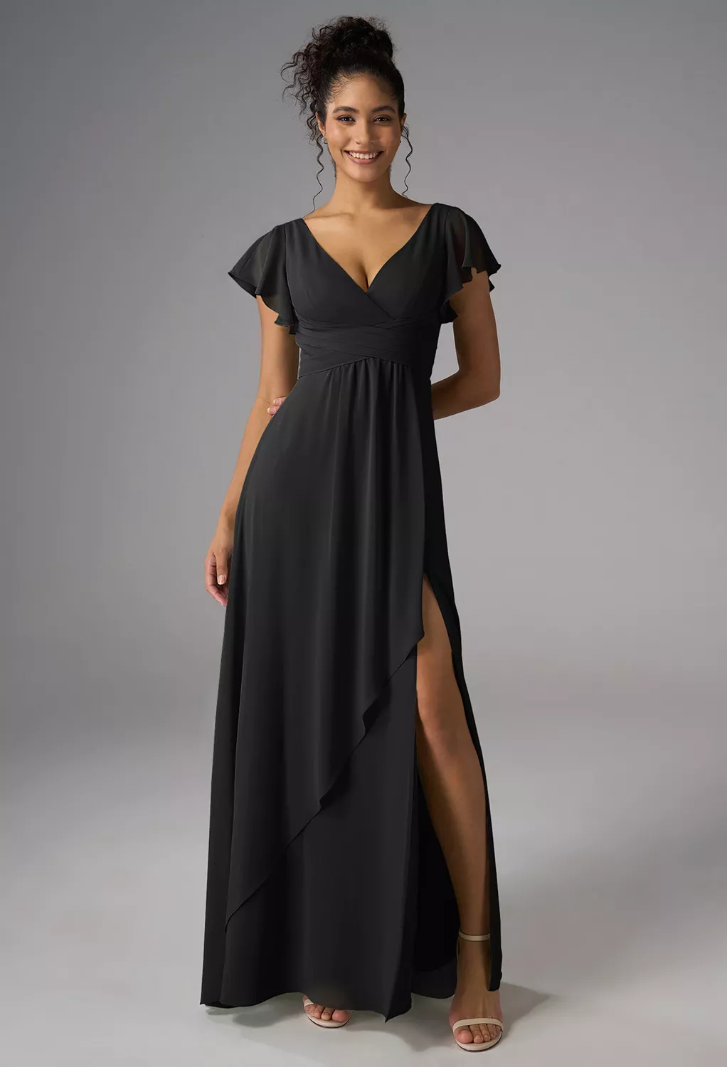 AW Maizie Black  Beach Wedding Guest Dresses