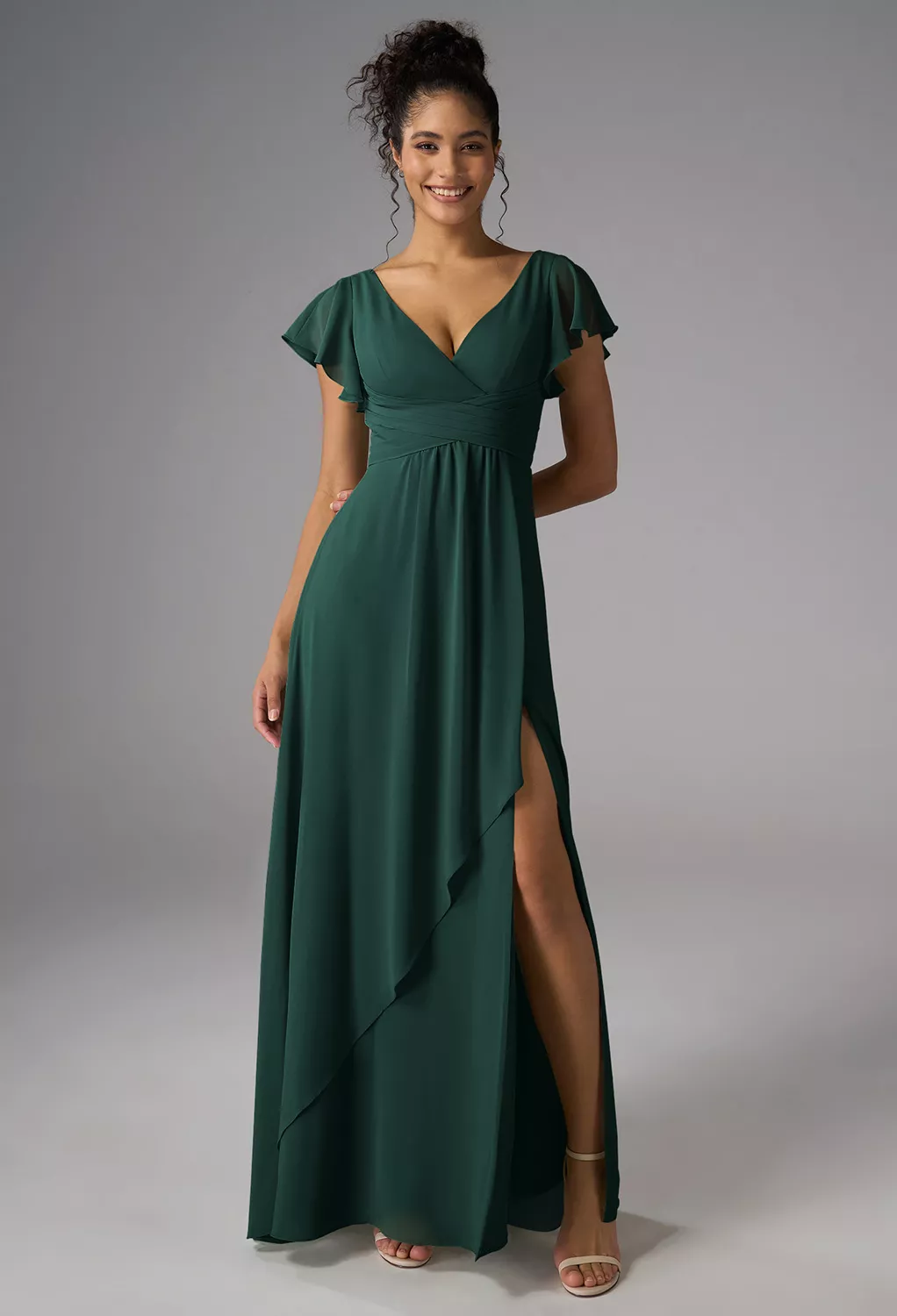 AW Maizie Dark Emerald  Beach Wedding Guest Dresses