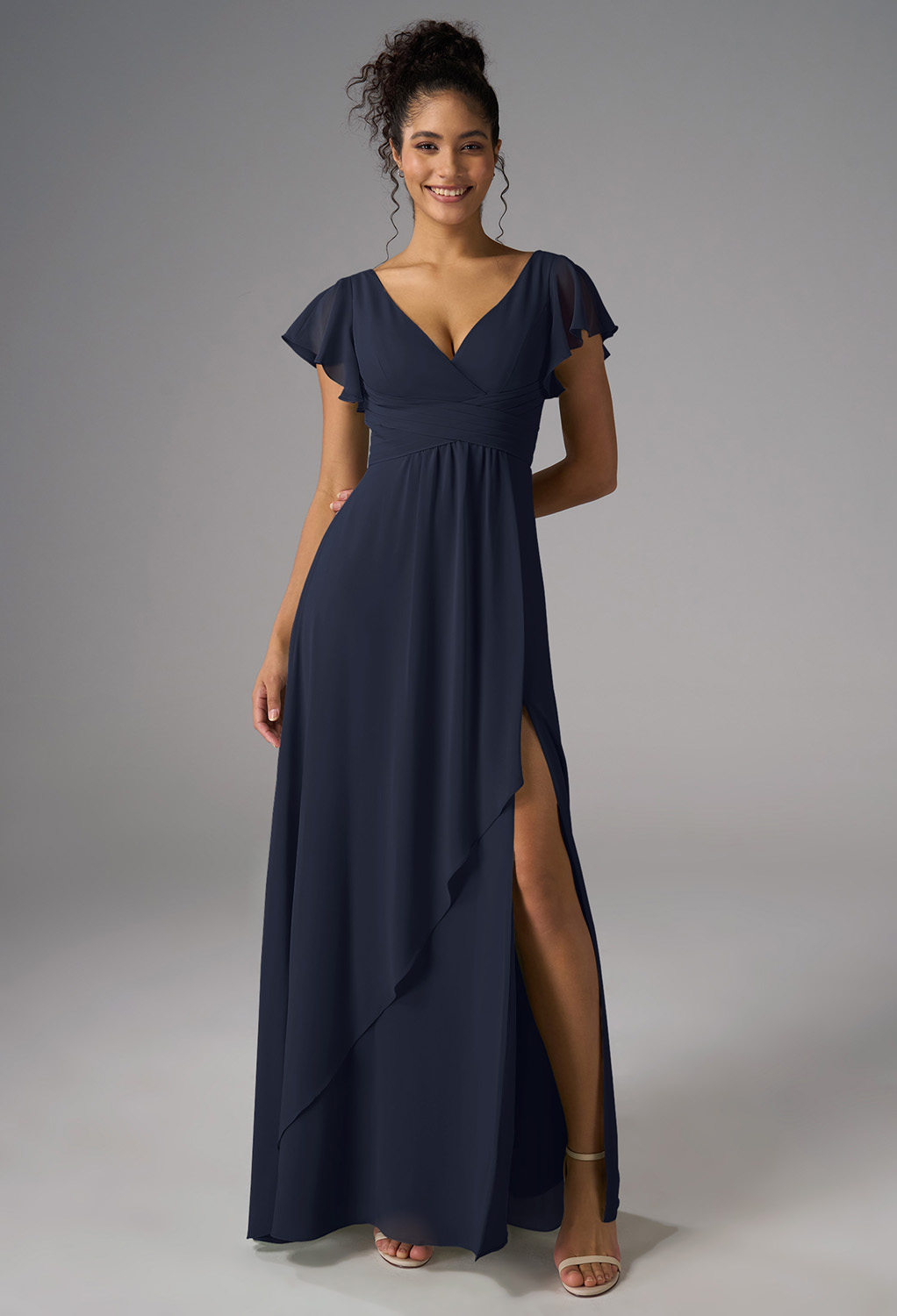 AW Maizie Dark Navy  Beach Wedding Guest Dresses