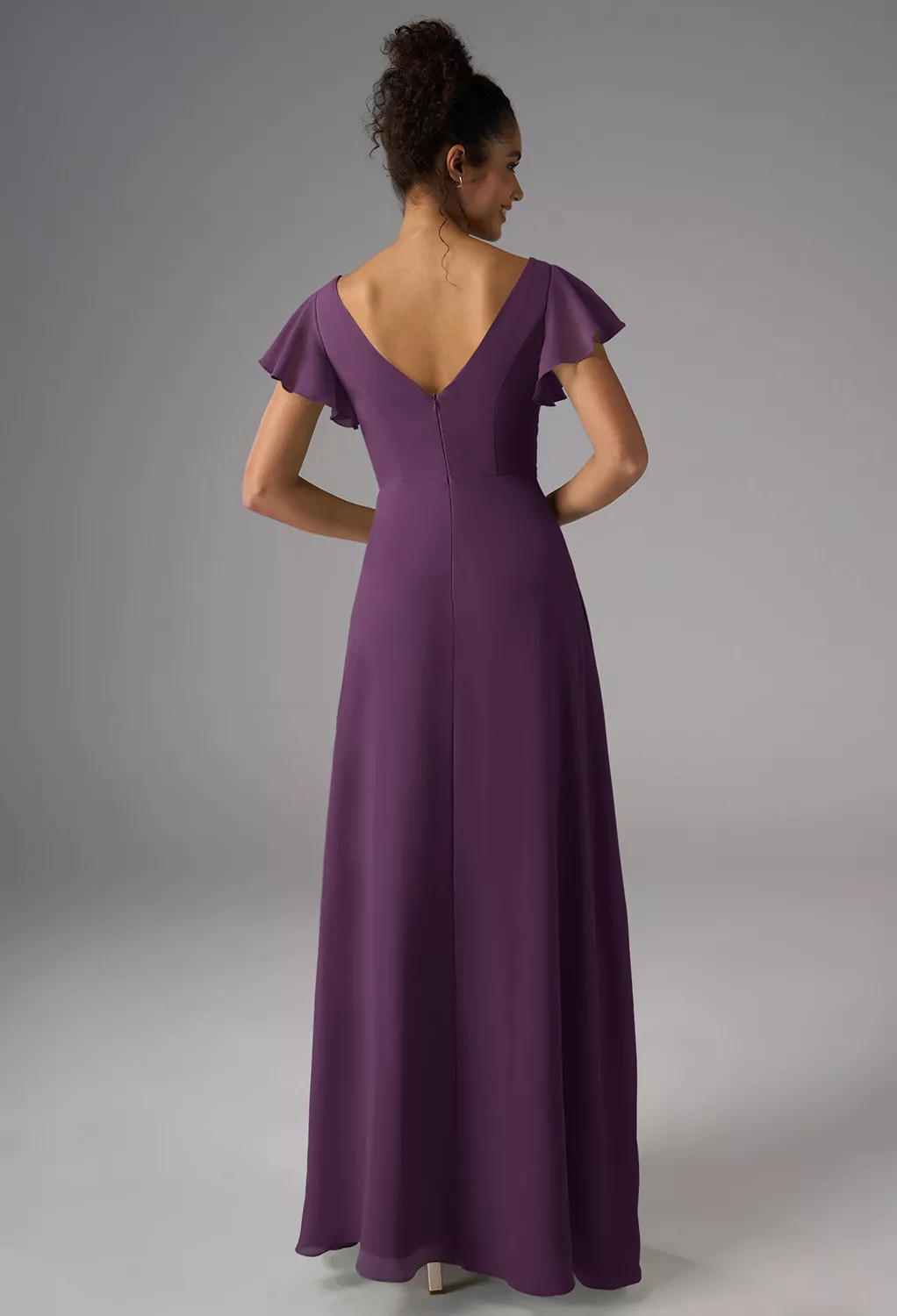 AW Maizie Grape  Beach Wedding Guest Dresses
