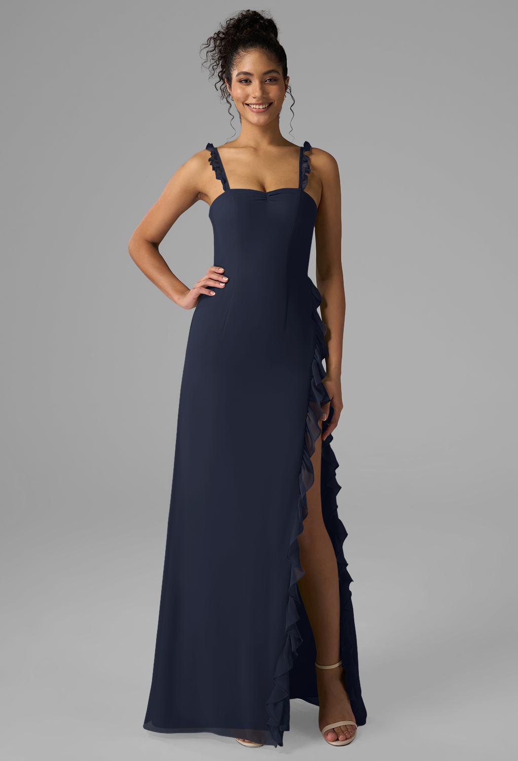 AW Aidan Dark Navy  Beach Wedding Guest Dresses