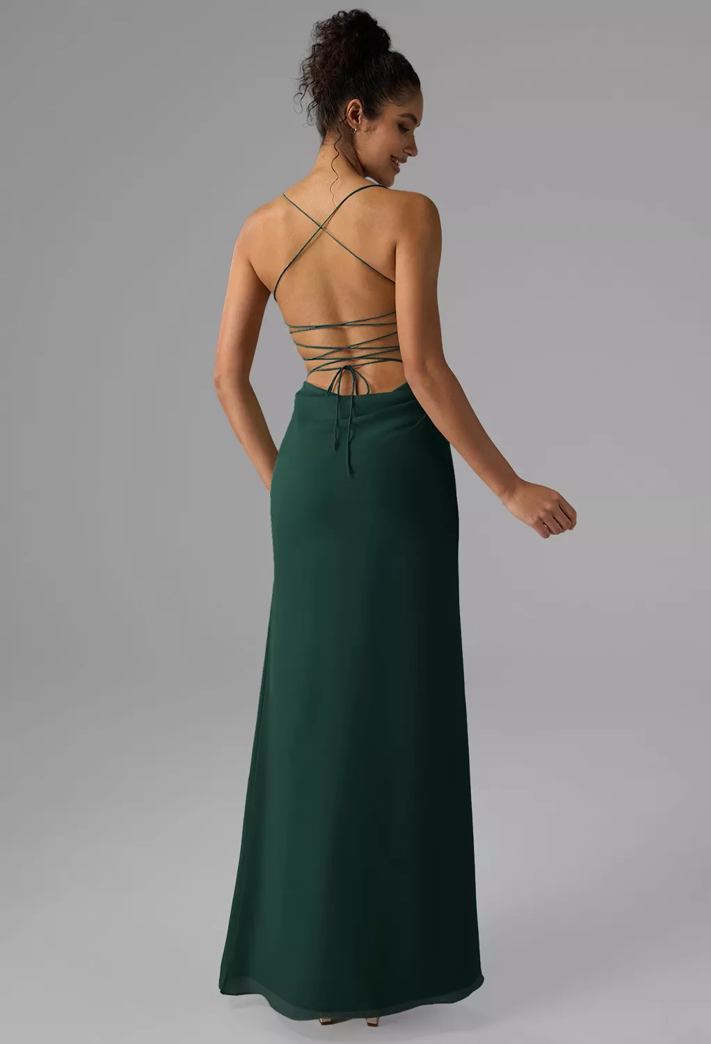 AW Jay Dark Emerald  Beach Wedding Guest Dresses