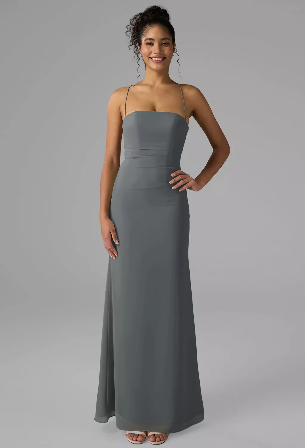 AW Jay Steel Gray  Country Wedding Guest Dresses