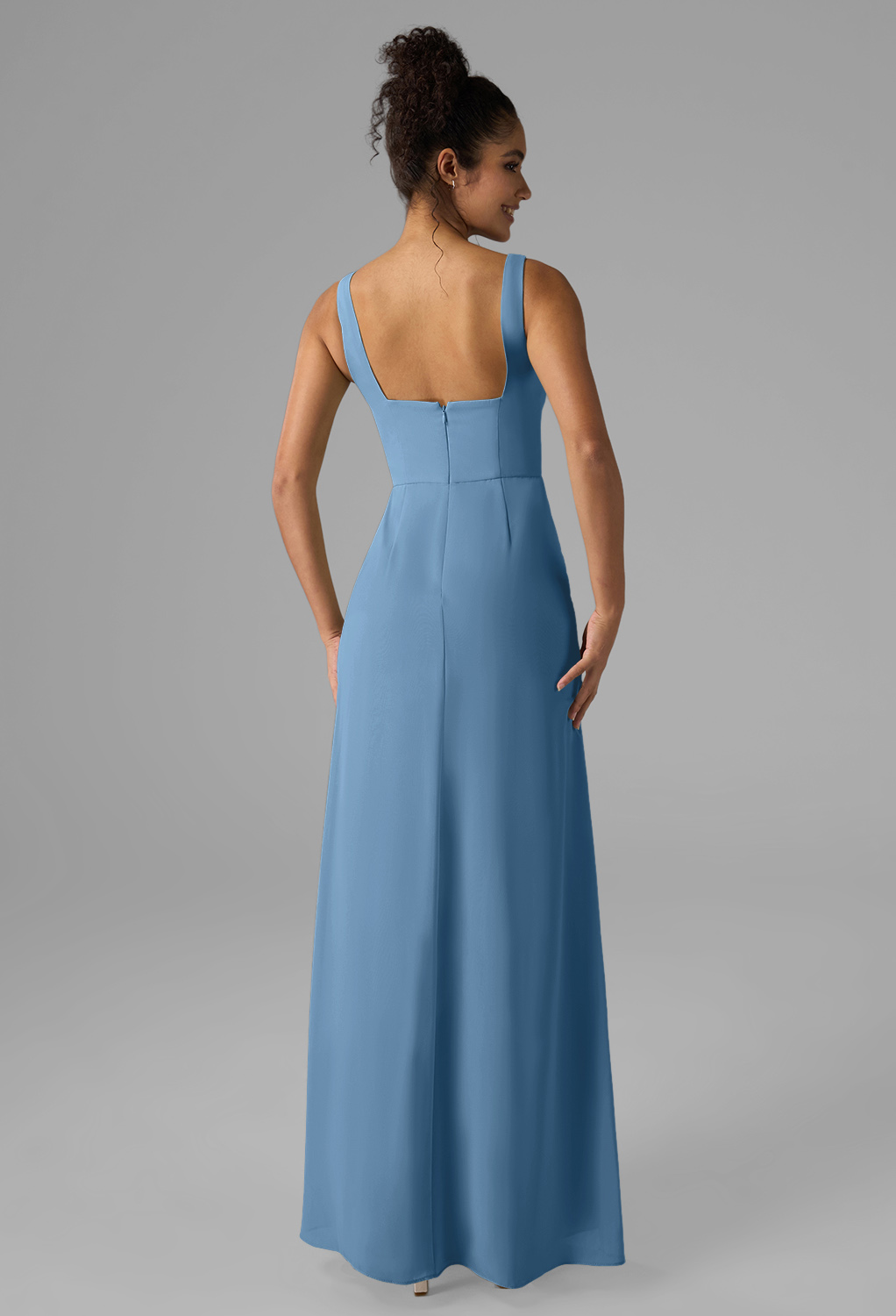 AW Oliwia Dusty Blue  Casual Wedding Guest Dresses