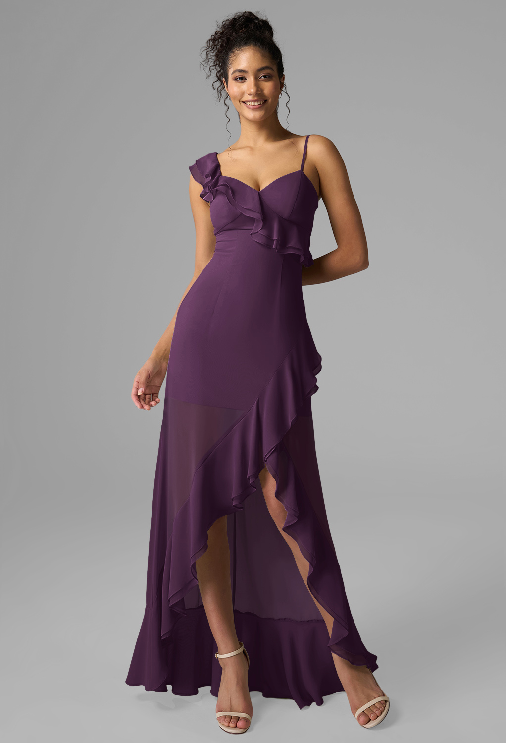 AW Ameera Grape  Wedding Guest Dresses