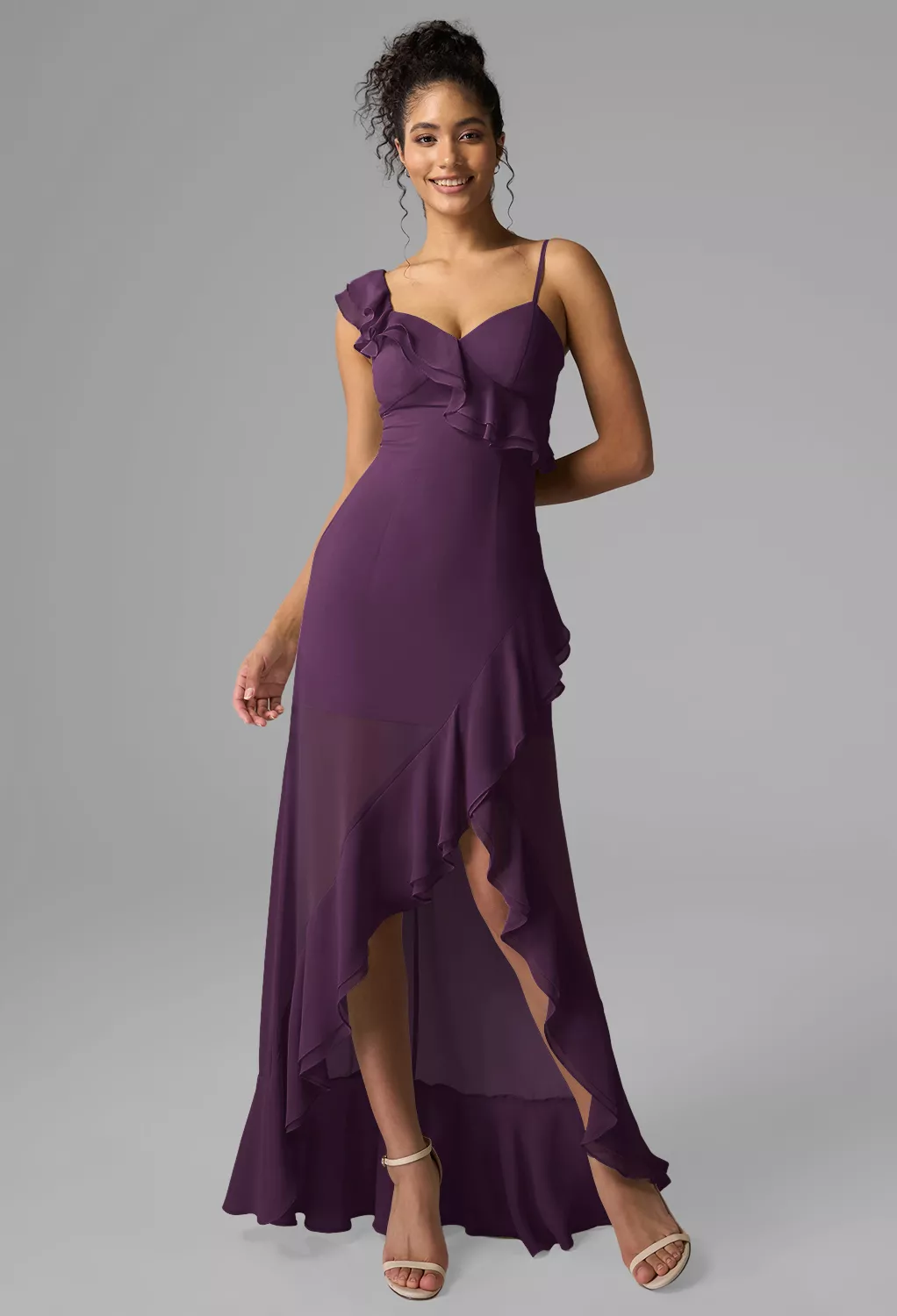 AW Ameera Grape  Spring Wedding Guest Dresses