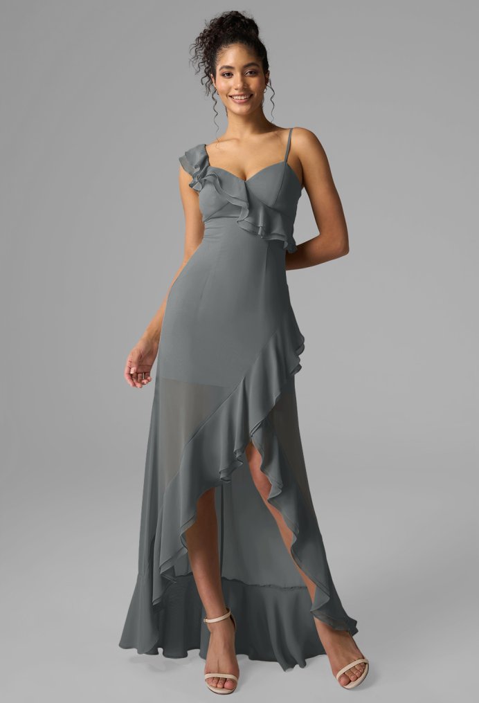 AW Ameera Steel Gray  Cocktail Wedding Guest Dresses