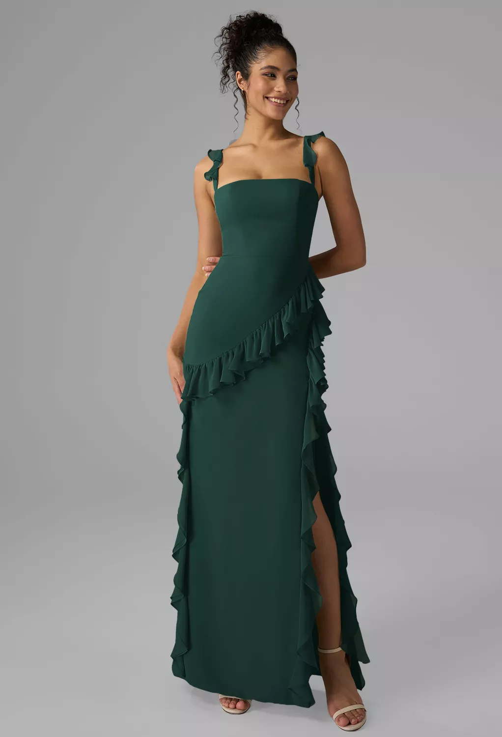 AW Jaydon Dark Emerald  Spring Wedding Guest Dresses