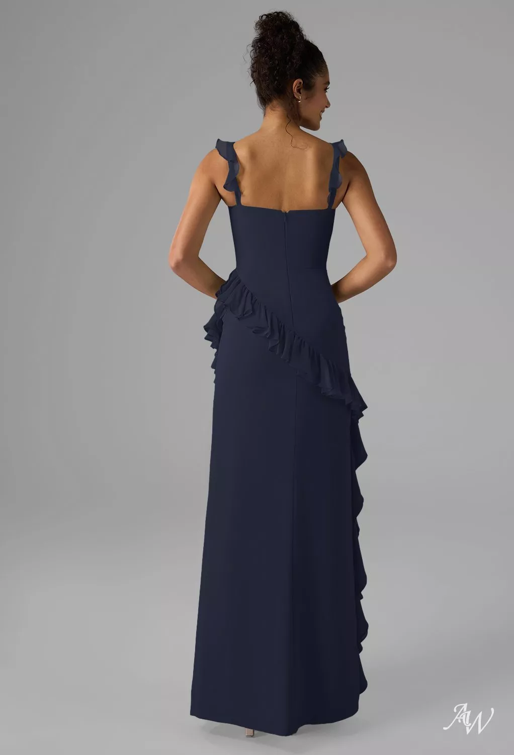 AW Jaydon Dark Navy Bridesmaid Dresses | AW.Bridal Canada