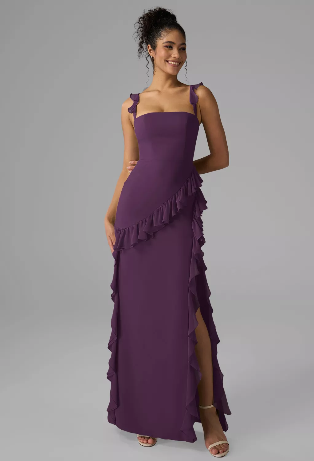 AW Jaydon Grape  Spring Wedding Guest Dresses
