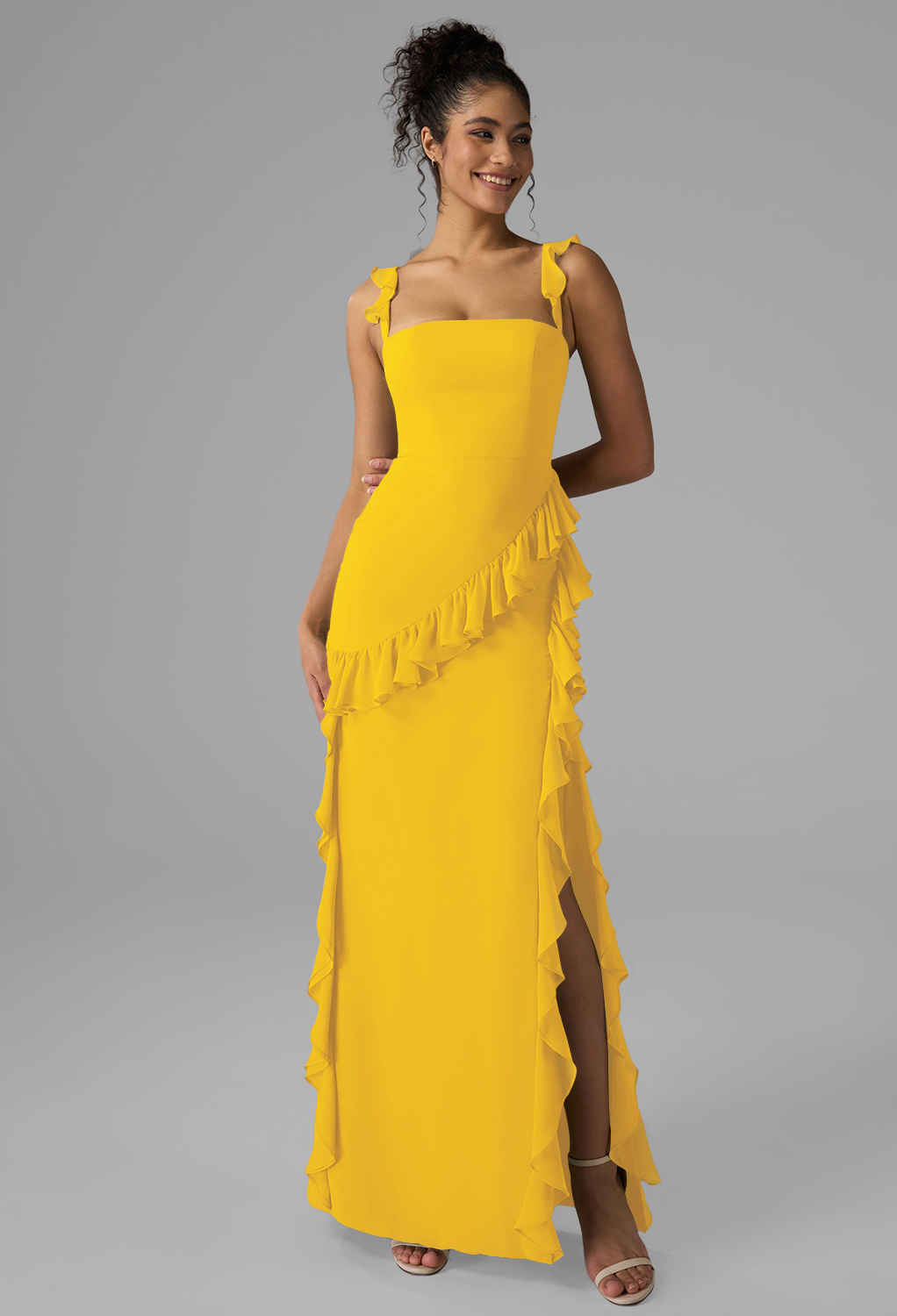 AW Jaydon Mustard Yellow  Spring Wedding Guest Dresses