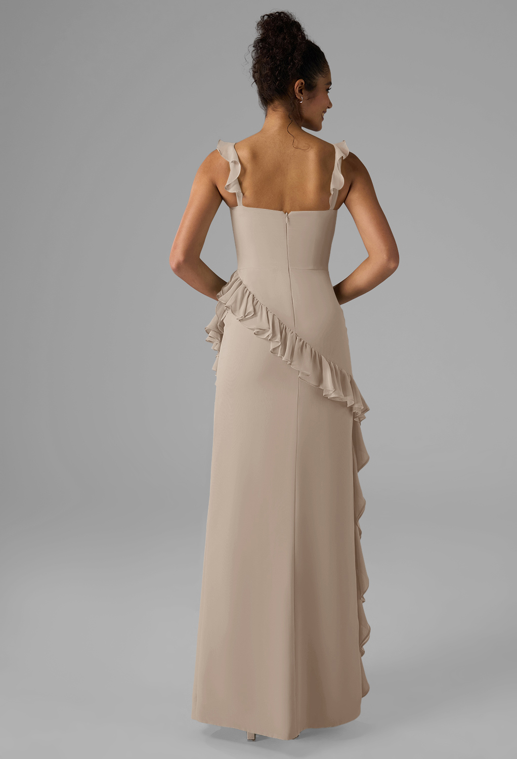AW Jaydon Taupe  Cocktail Wedding Guest Dresses