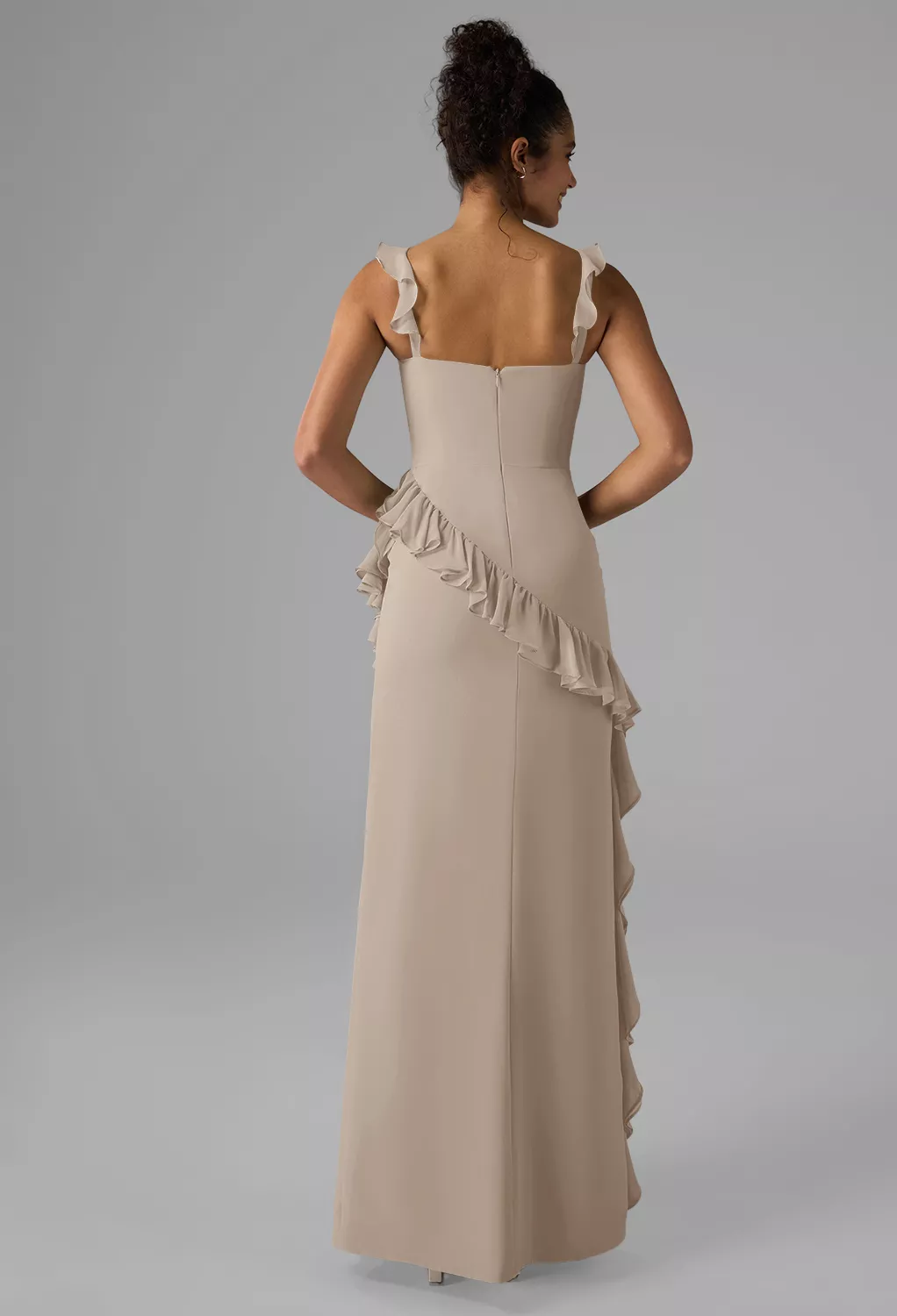 AW Jaydon Taupe  Cocktail Wedding Guest Dresses