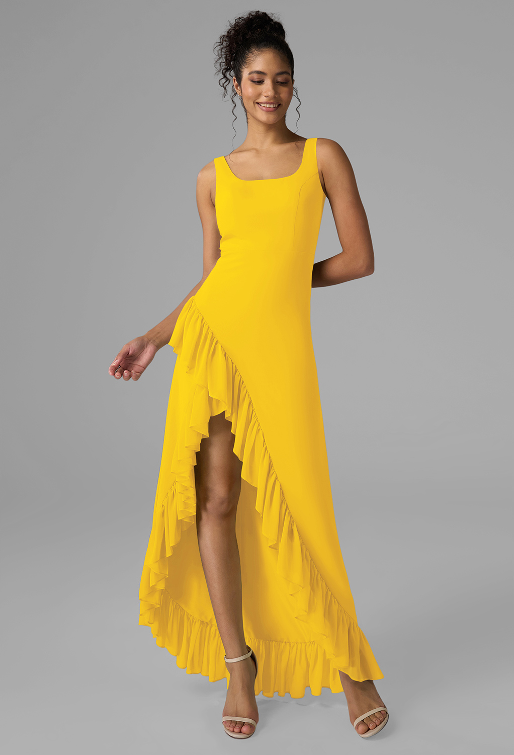 AW Max Mustard Yellow  Spring Wedding Guest Dresses