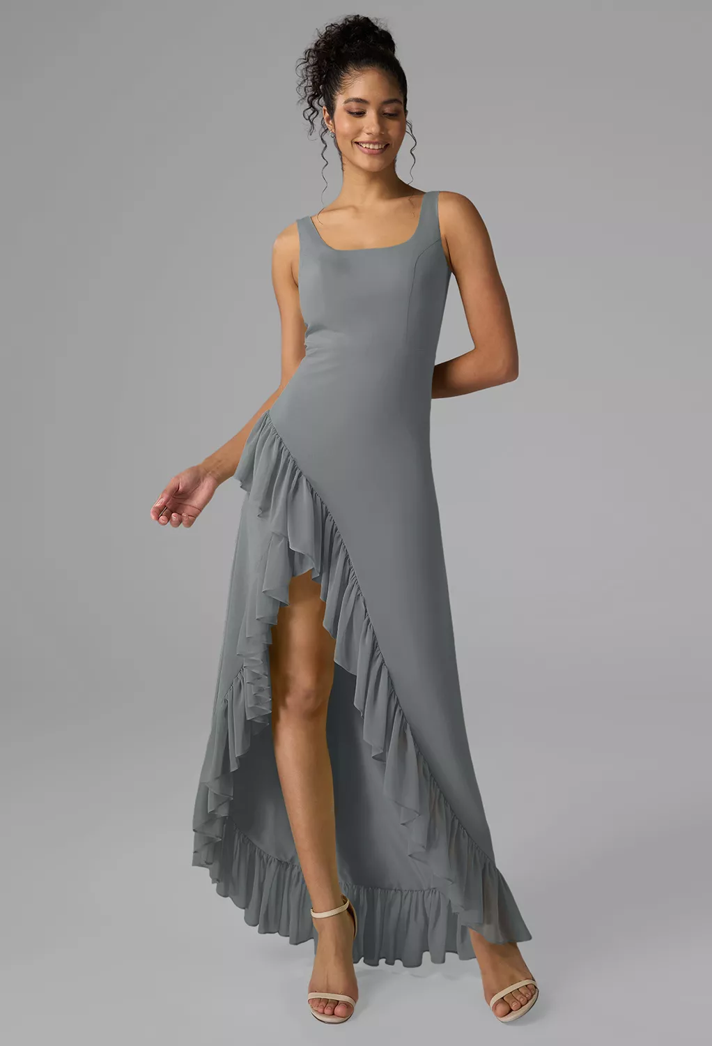 AW Max Steel Gray  Spring Wedding Guest Dresses