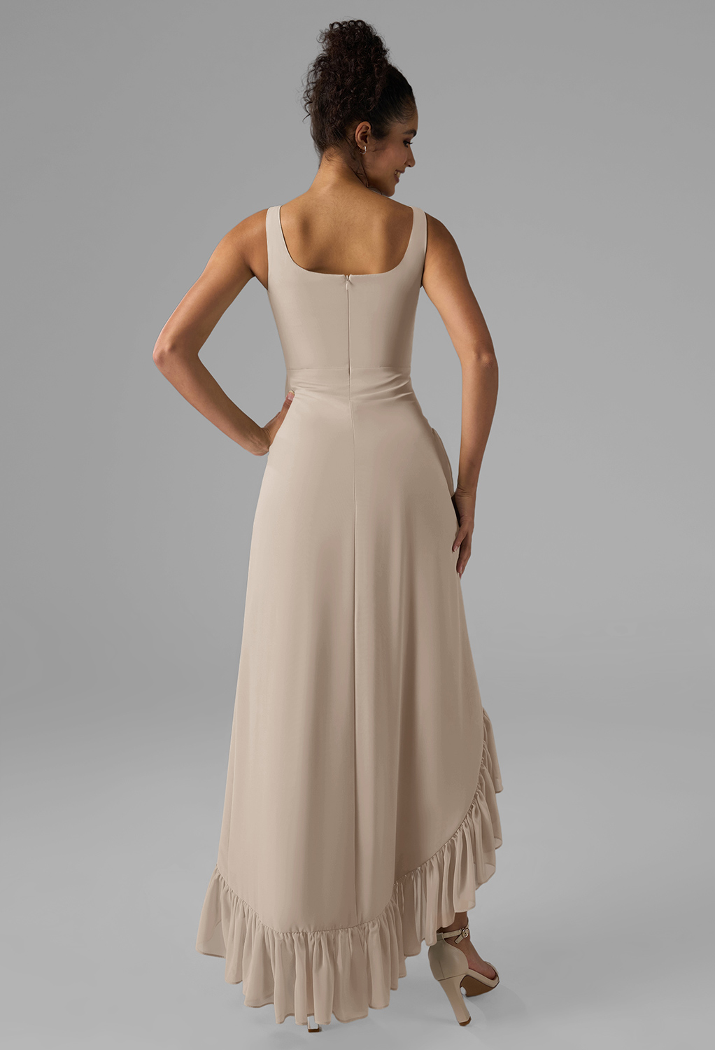 AW Max Taupe  Cocktail Wedding Guest Dresses