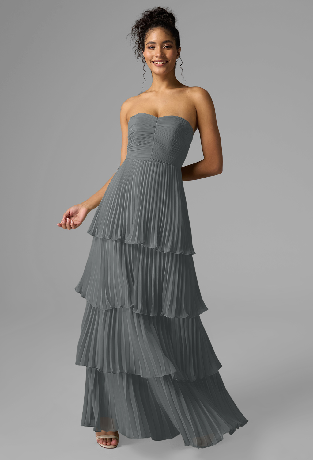 AW Bryn Steel Gray  Spring Wedding Guest Dresses