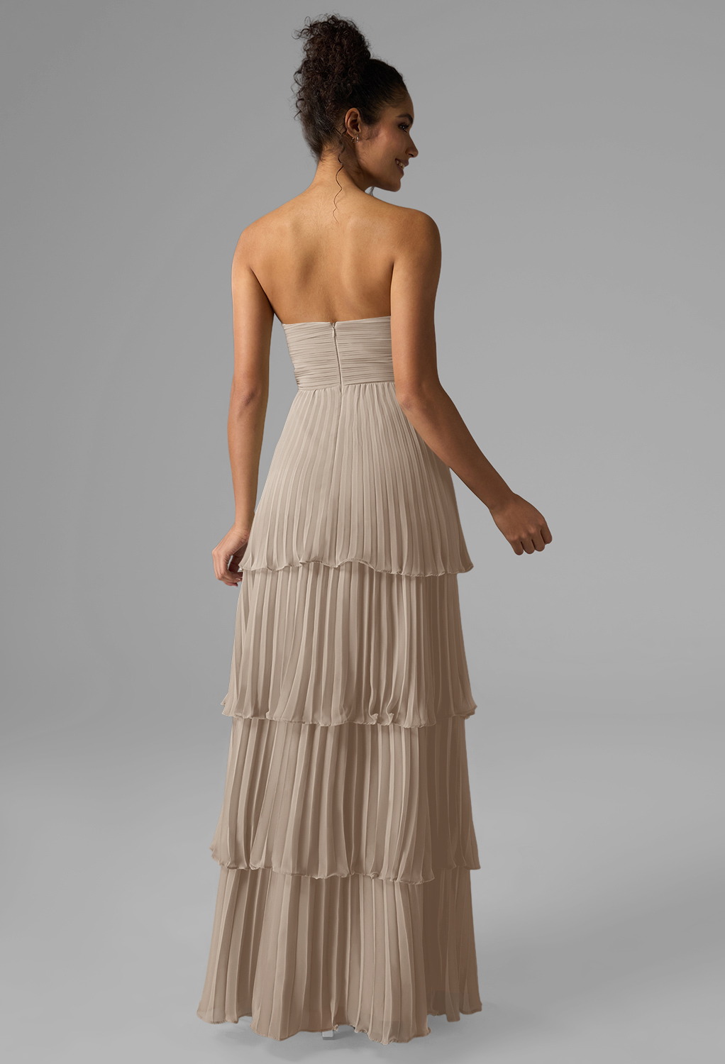 AW Bryn Taupe  Cocktail Wedding Guest Dresses