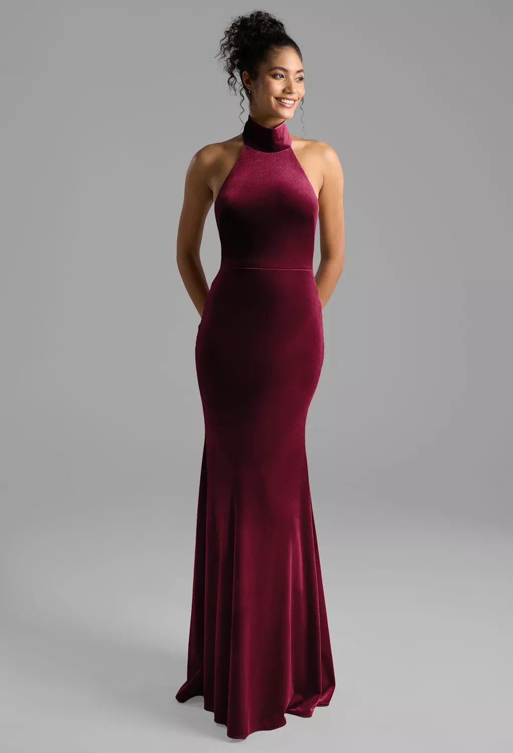 AW Kade Burgundy  Fall Wedding Guest Dresses