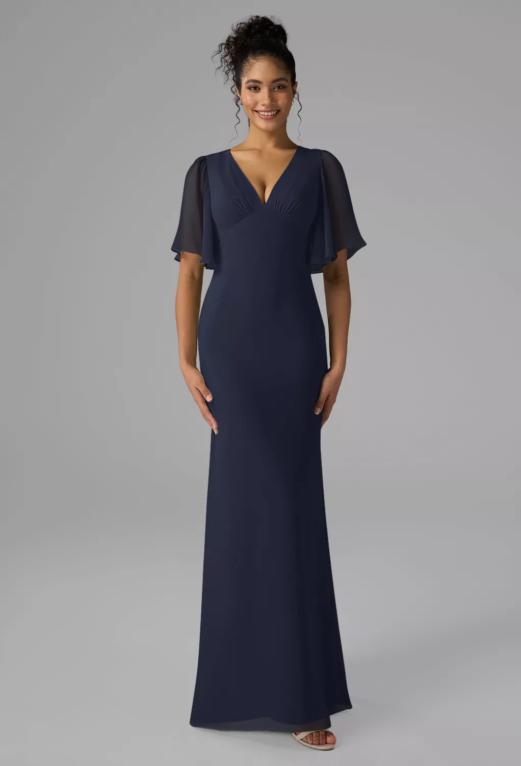 AW Lyra Dark Navy  Fall Wedding Guest Dresses