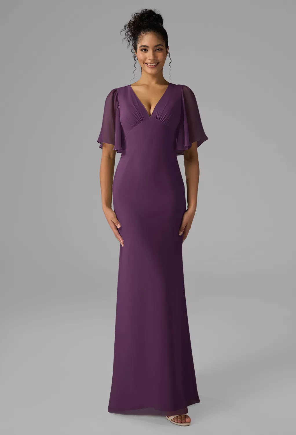 AW Lyra Grape  Fall Wedding Guest Dresses