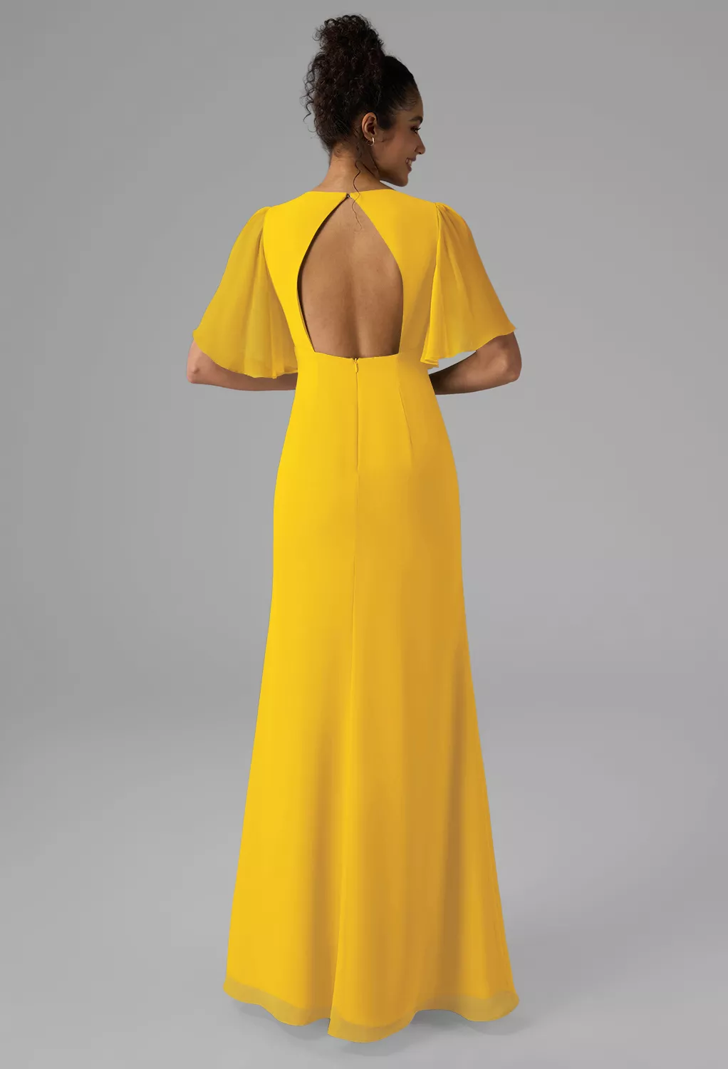 AW Lyra Mustard Yellow  Fall Wedding Guest Dresses