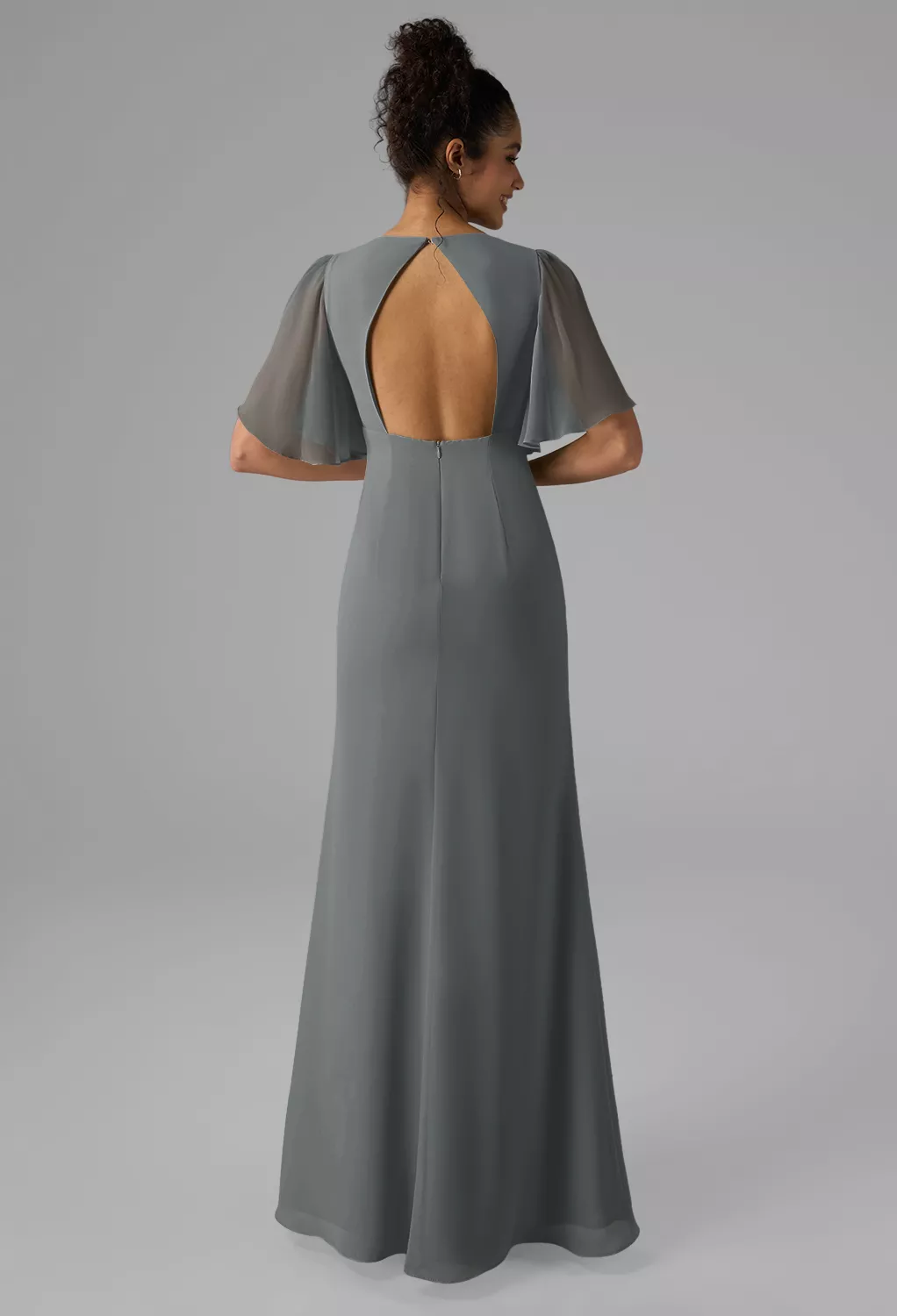 AW Lyra Steel Gray  Fall Wedding Guest Dresses