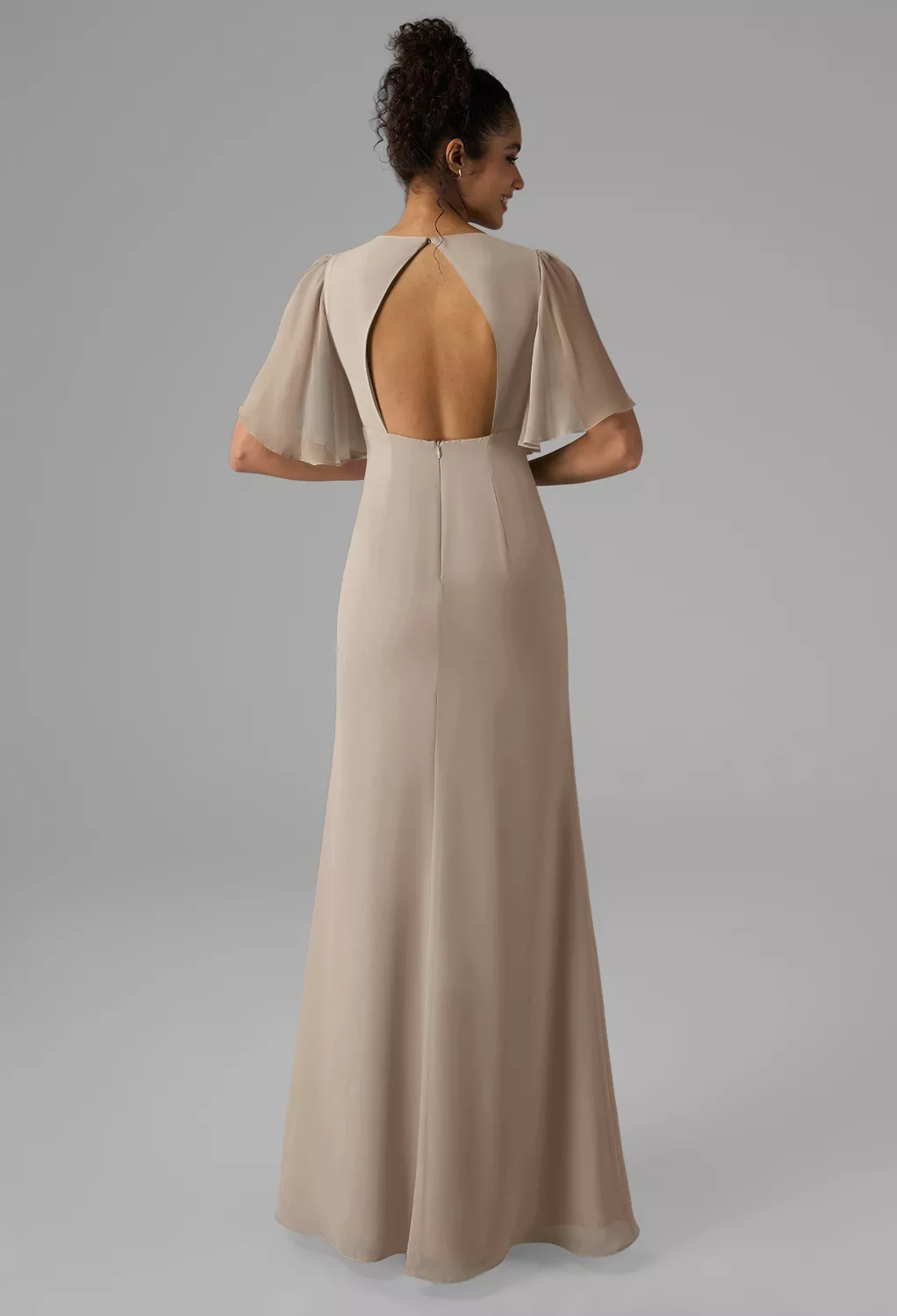 AW Lyra Taupe  Fall Wedding Guest Dresses