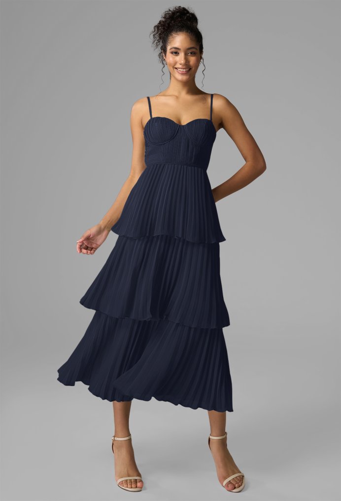 AW Kendra Dark Navy  Short Bridesmaid Dresses