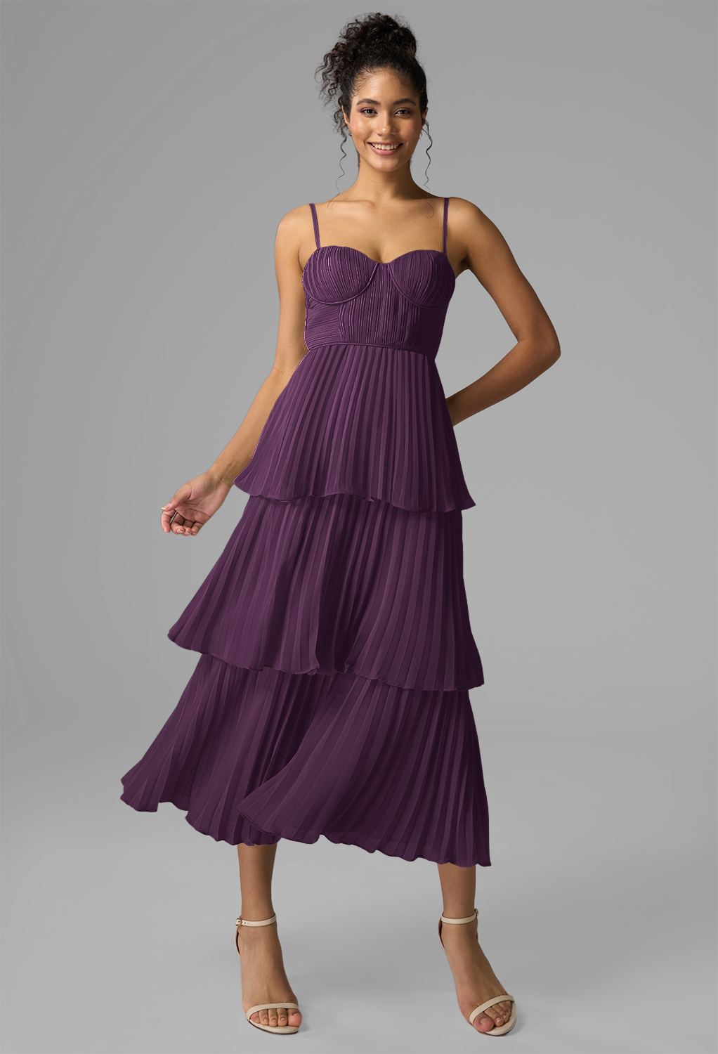 AW Kendra Grape  Wedding Guest Dresses
