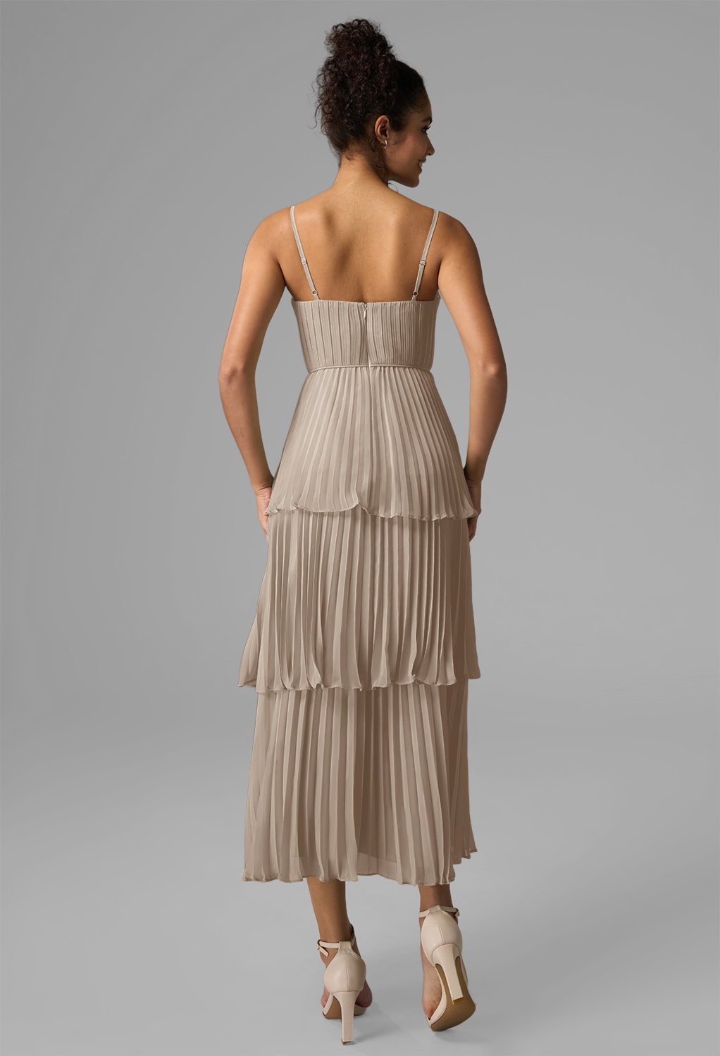 AW Kendra Taupe  Cocktail Wedding Guest Dresses
