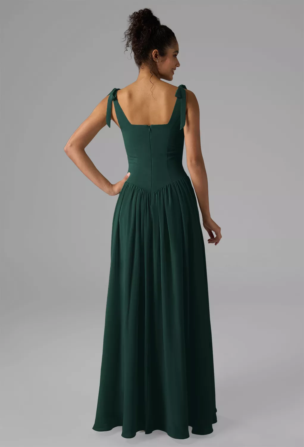 AW Kristen Dark Emerald  Beach Wedding Guest Dresses