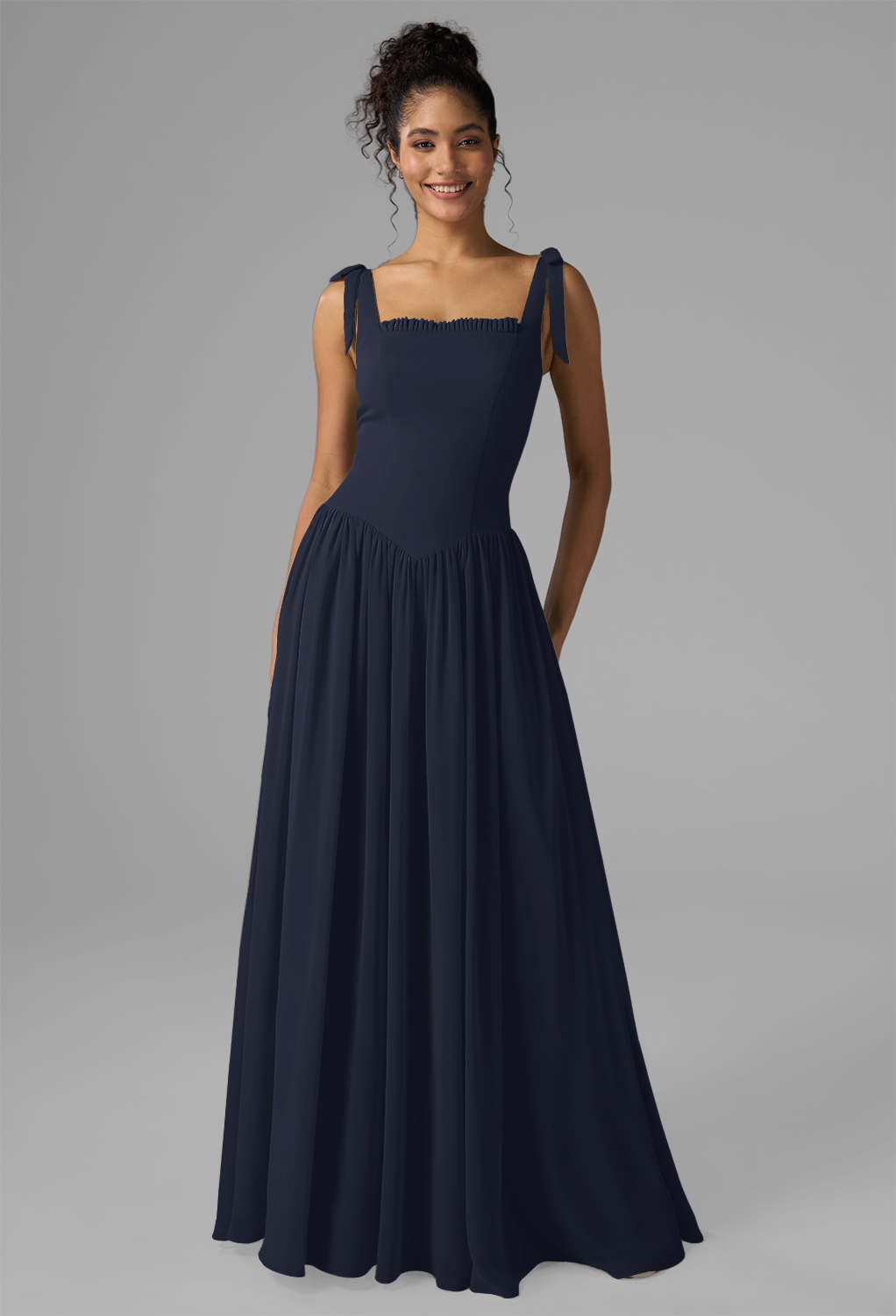 AW Kristen Dark Navy  Beach Wedding Guest Dresses