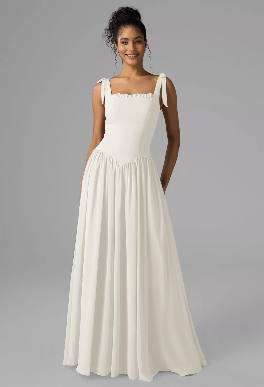 AW Kristen Ivory  Beach Wedding Guest Dresses