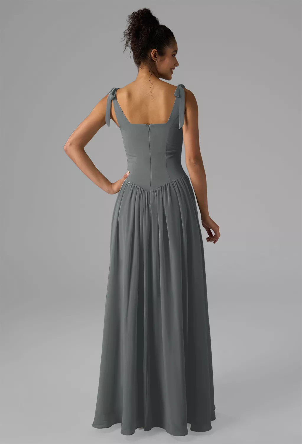 AW Kristen Steel Gray  Beach Wedding Guest Dresses
