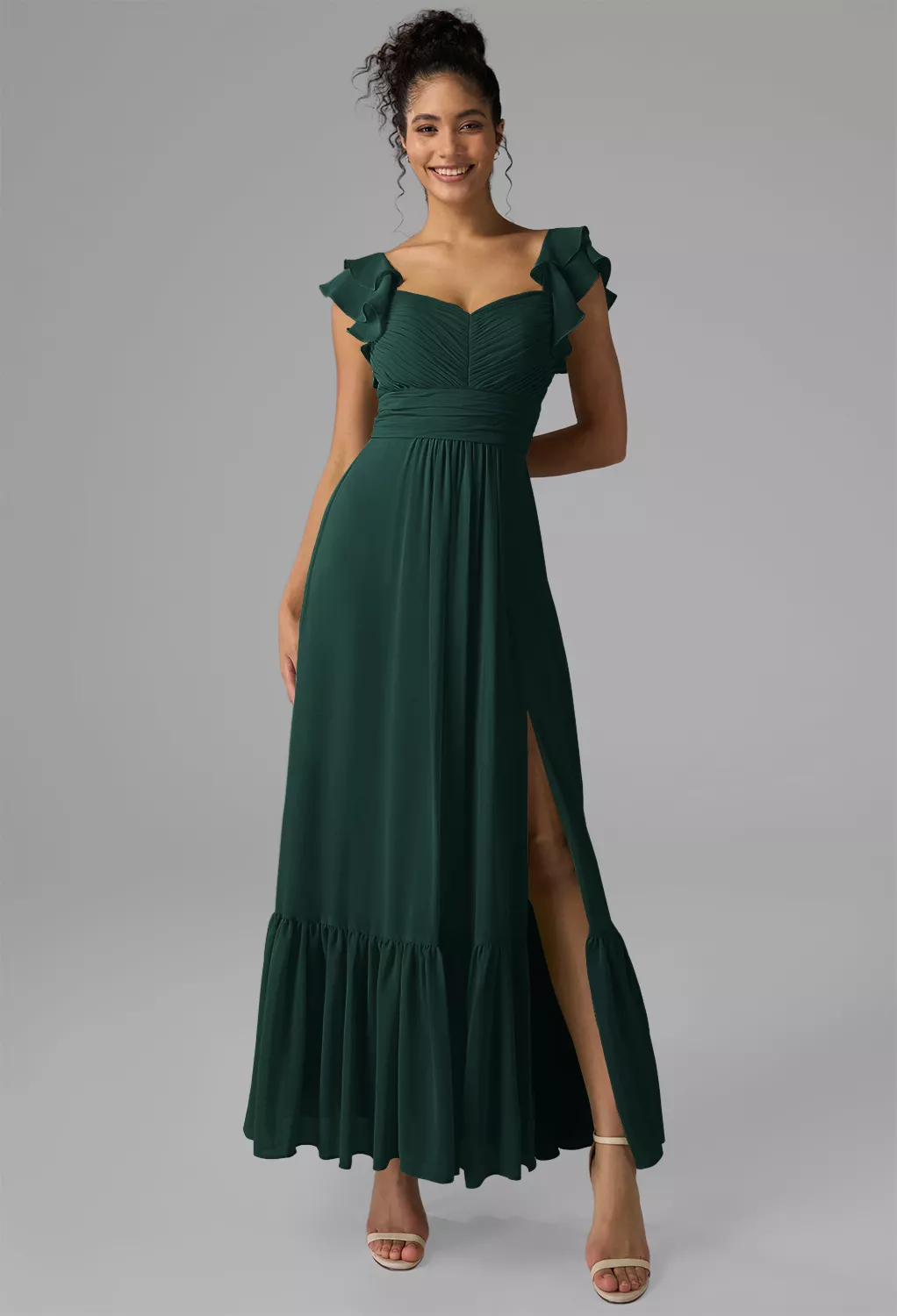 AW Rory Dark Emerald  Spring Wedding Guest Dresses