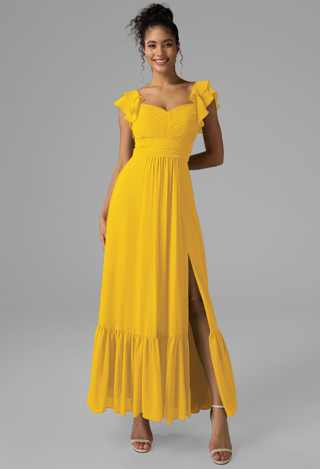 AW Rory Mustard Yellow  Spring Wedding Guest Dresses