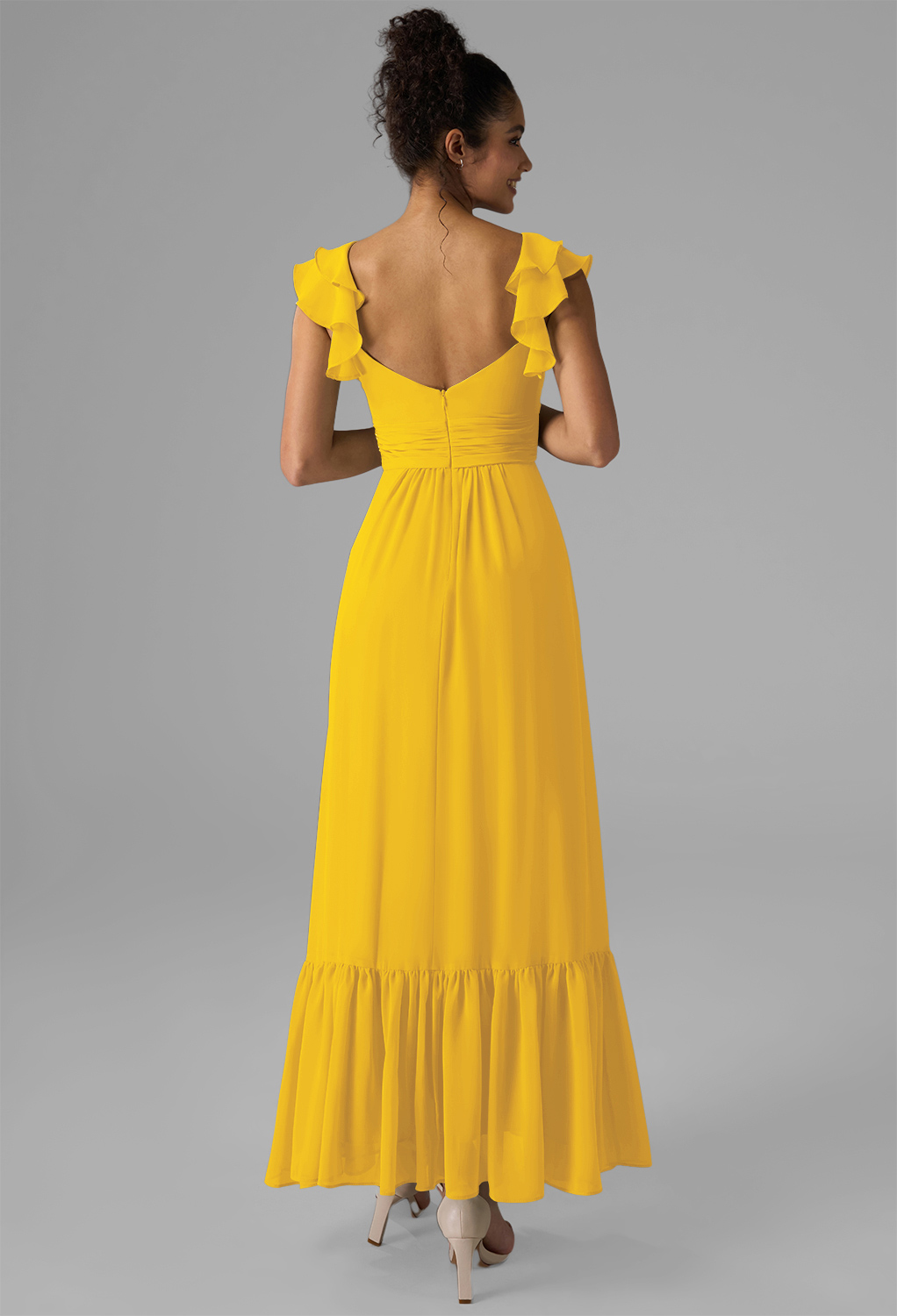 AW Rory Mustard Yellow  Spring Wedding Guest Dresses