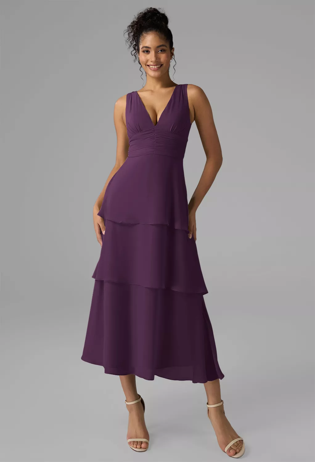 AW Elissa Grape  Summer Wedding Guest Dresses