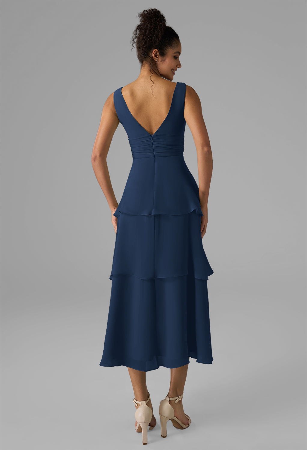 AW Elissa Navy  Casual Wedding Guest Dresses