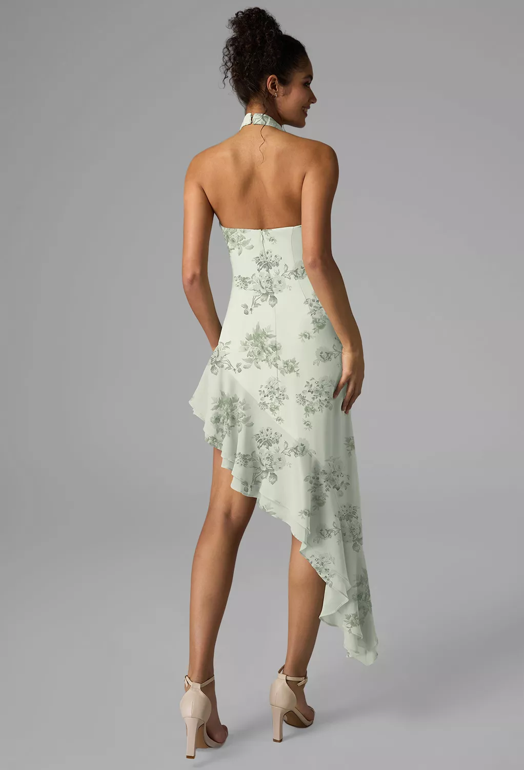 AW Lennox Pistachio Green Penoy  Short Bridesmaid Dresses