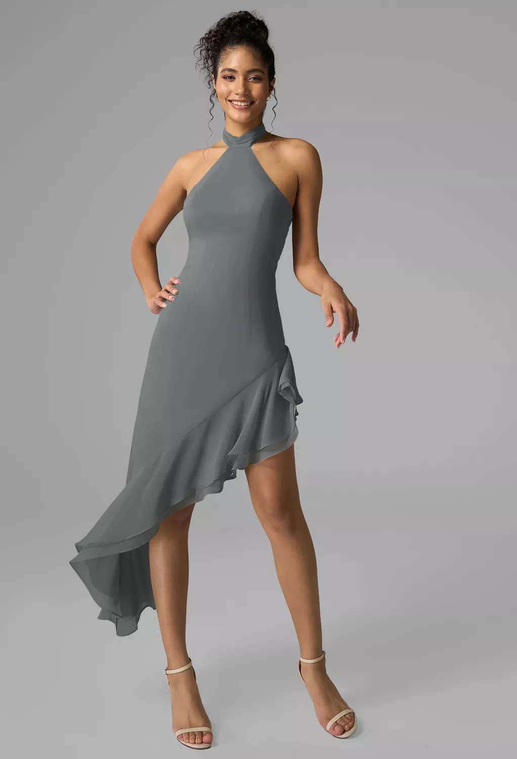 AW Lennox Steel Gray  Summer Wedding Guest Dresses