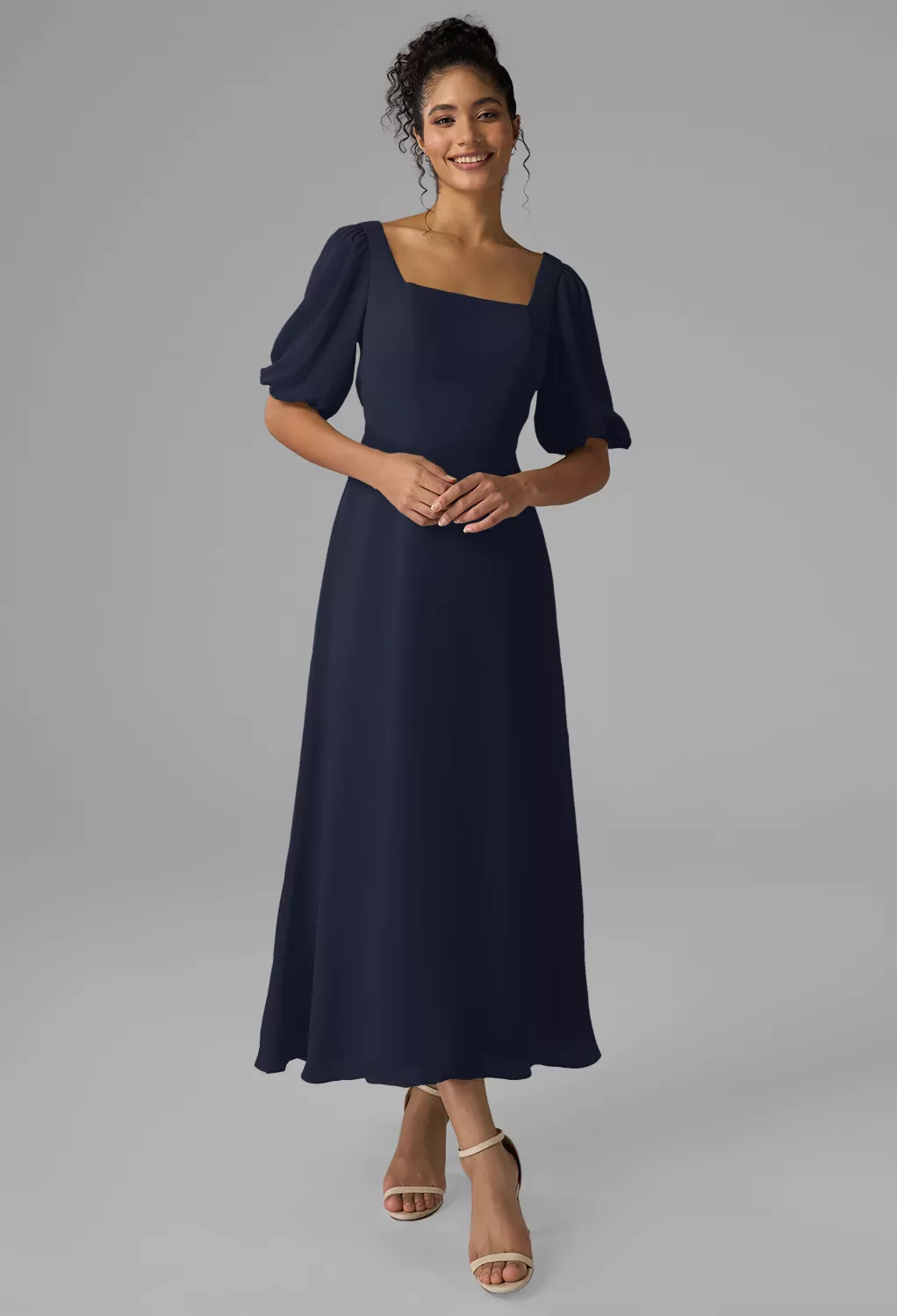 AW Rowan Dark Navy  Fall Wedding Guest Dresses