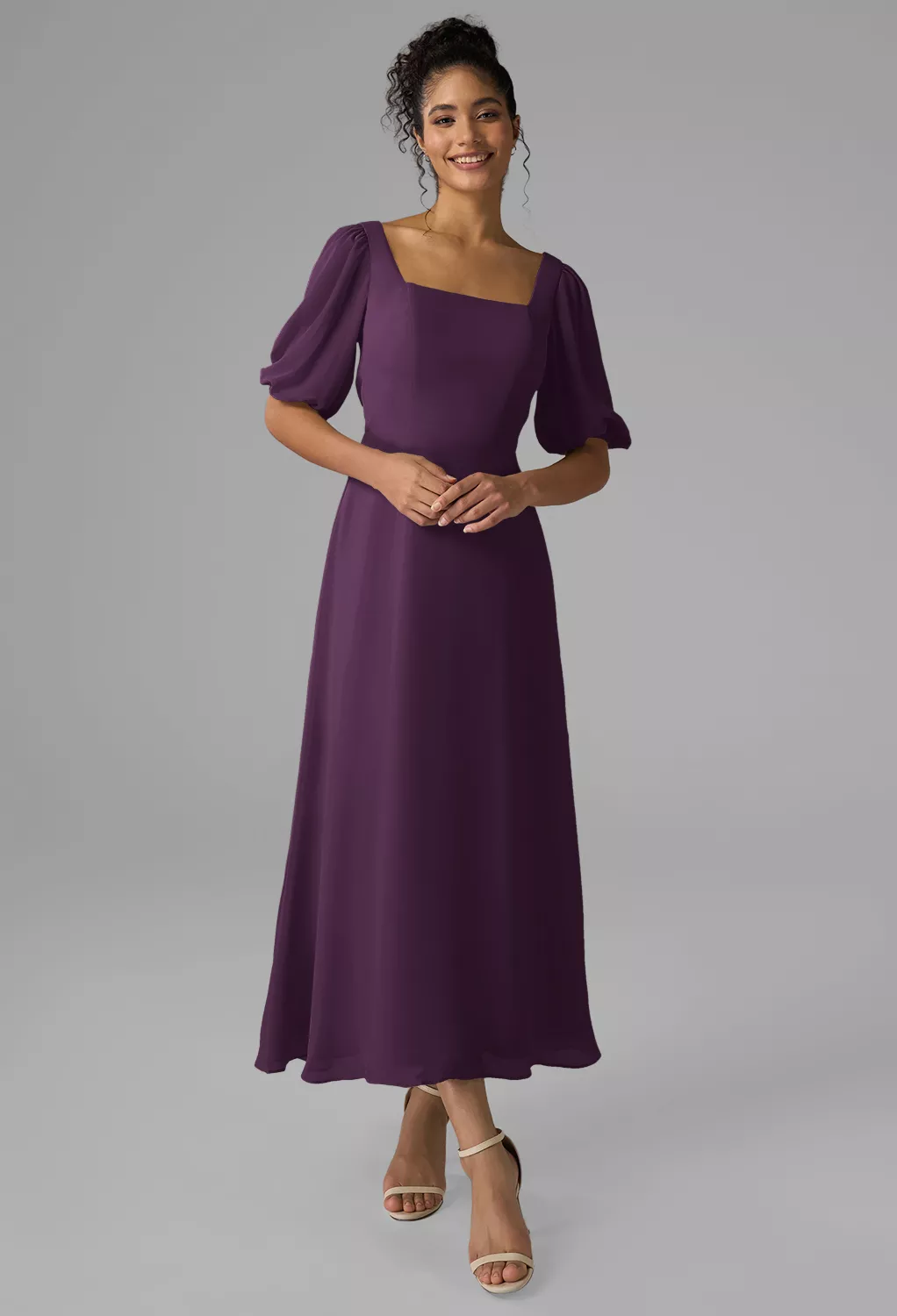 AW Rowan Grape  Fall Wedding Guest Dresses