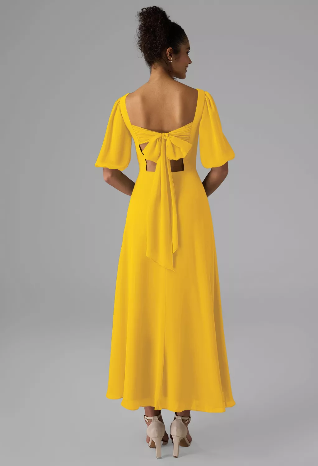 AW Rowan Mustard Yellow  Fall Wedding Guest Dresses